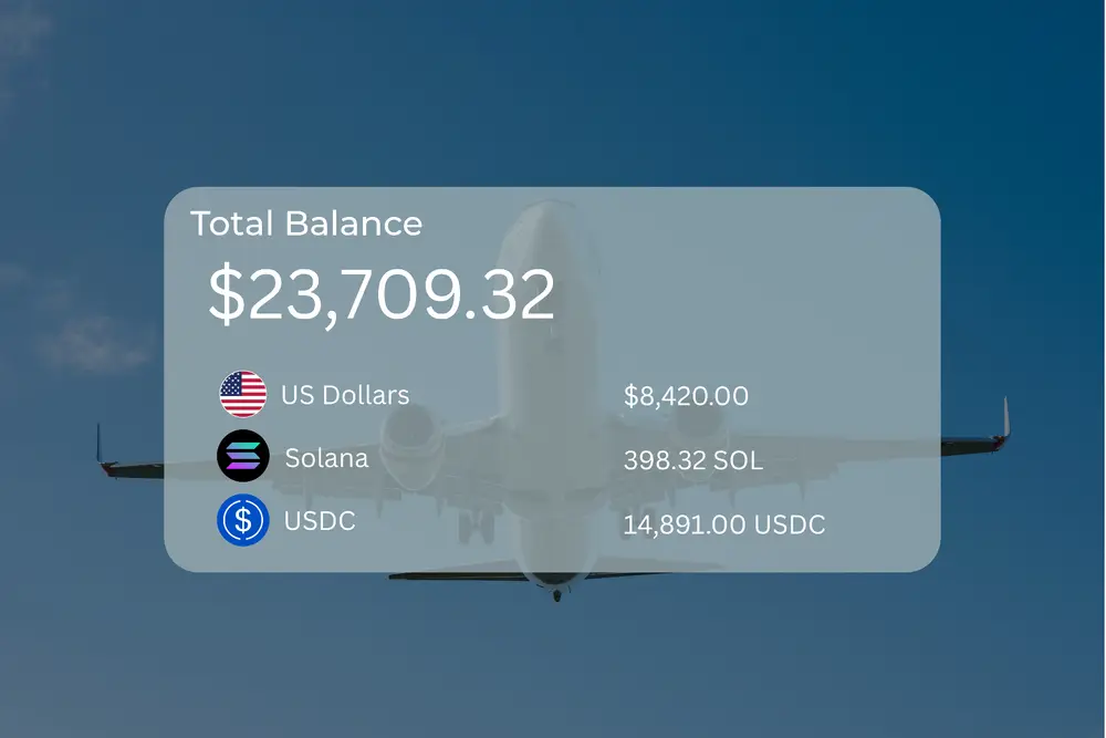 Nummus multi-currency account showing total balance across currencies